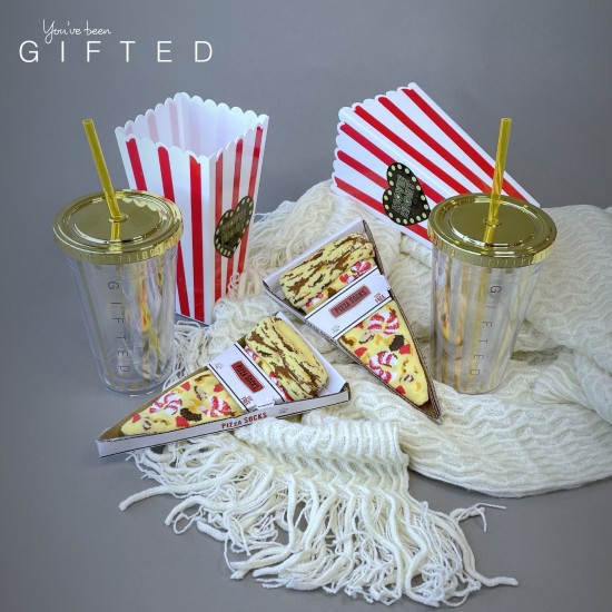Gifted Movie Night Basket - Red