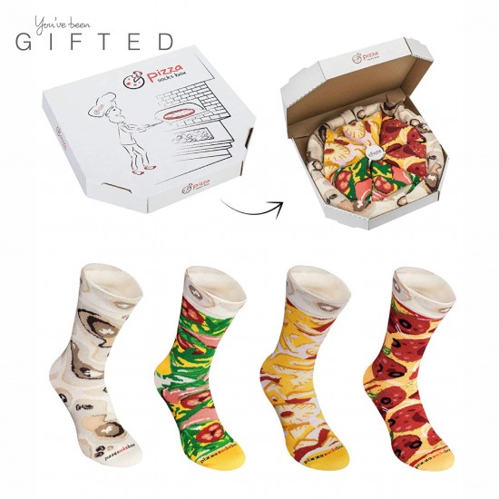 Pizza Socks Box