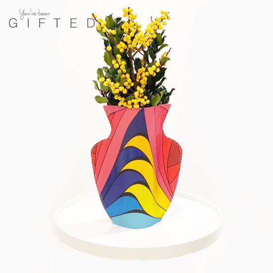 Gifted Paper Vase - Wavy