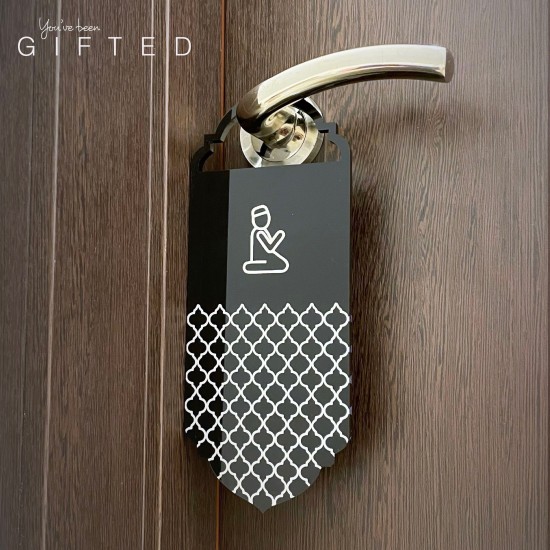 Gifted Praying Door Hanger - Black 