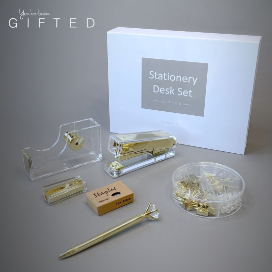 Mini Stationery Set - Gold