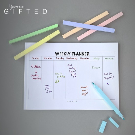 Gifted Weekly Calendar = En